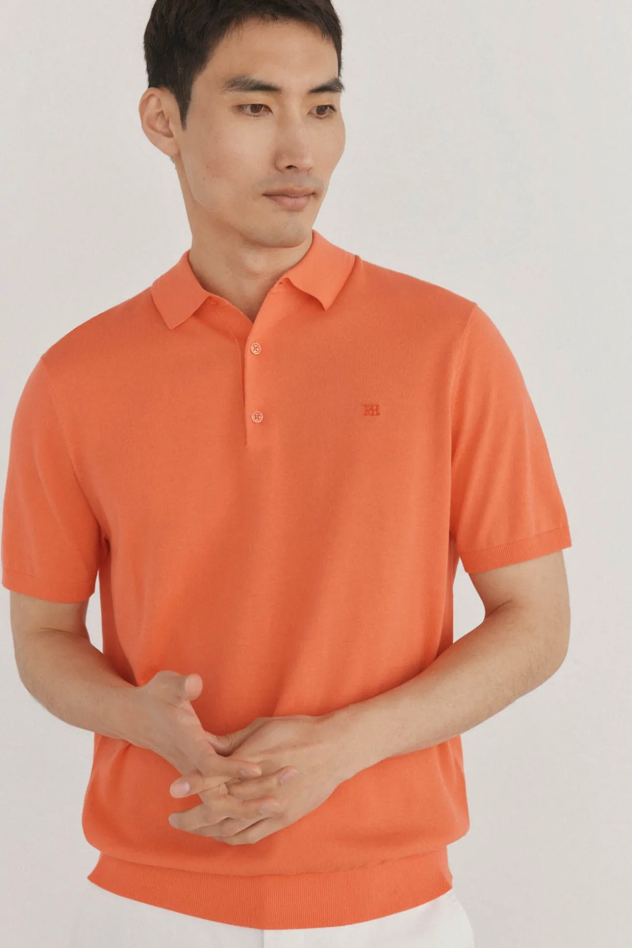 Jersey polo premium manga corta algodón