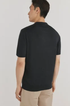 Jersey polo premium manga corta algodón estructura vertical