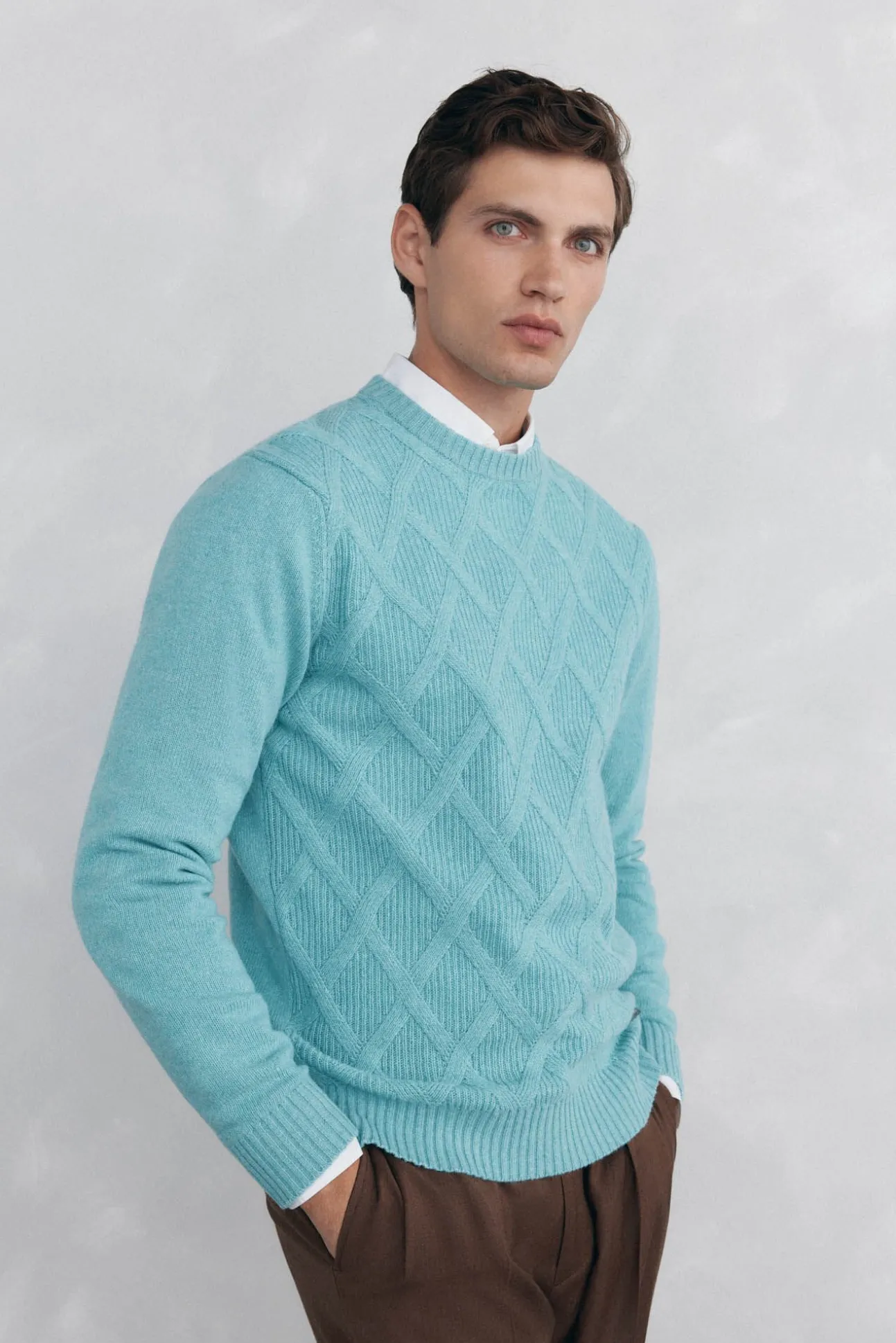 Jersey rombos cuello redondo