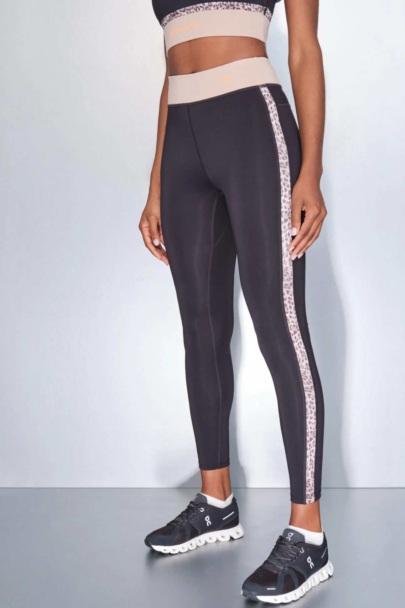 Leggings 4D STRETCH negro animal print