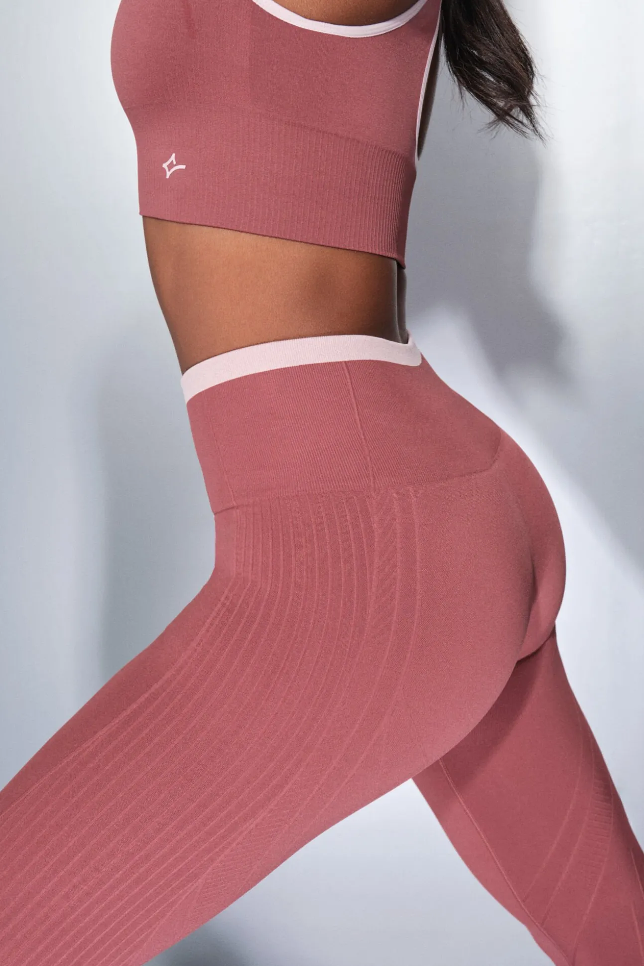 Leggings largos SEAMLESS COMFORT rosa