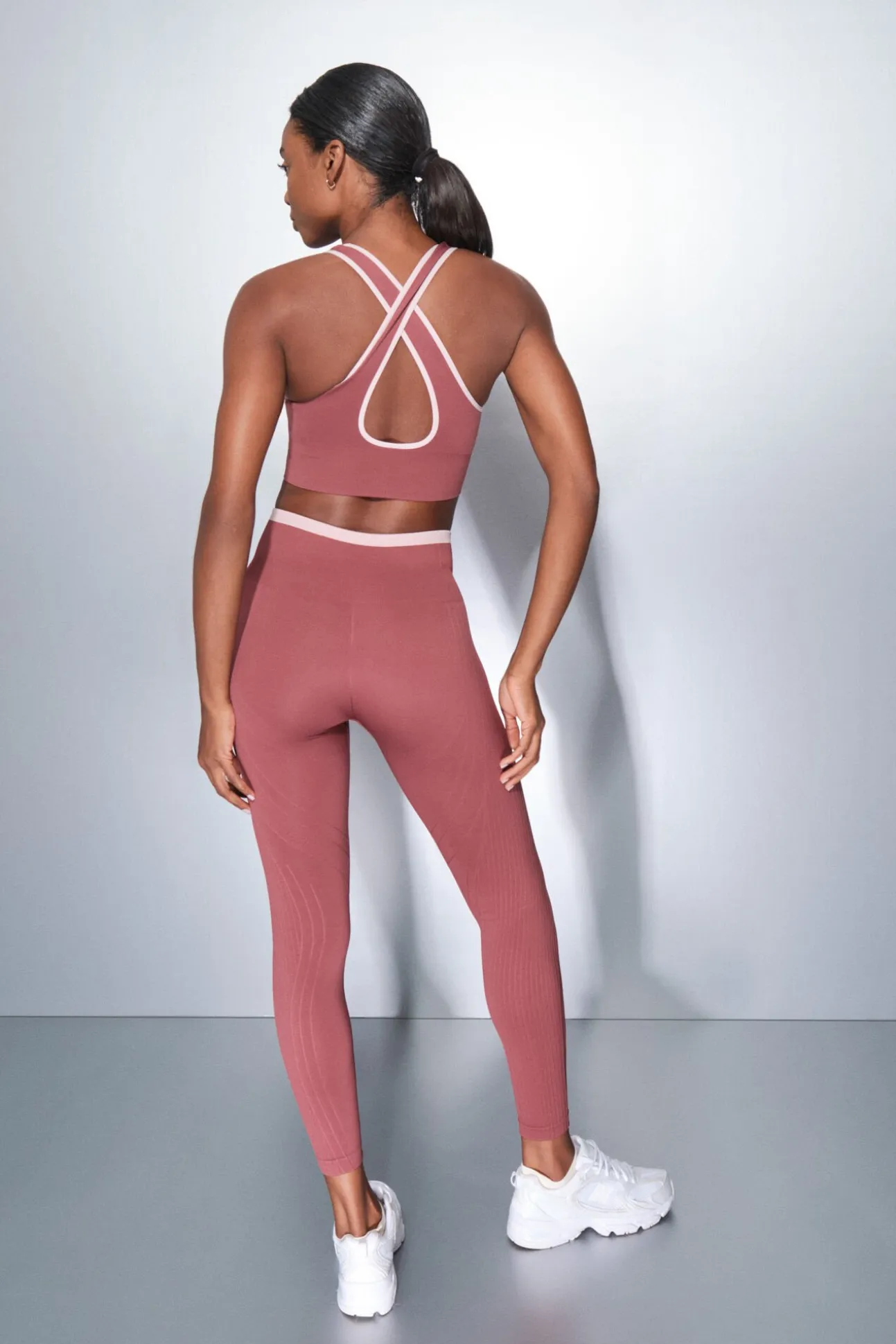 Leggings largos SEAMLESS COMFORT rosa