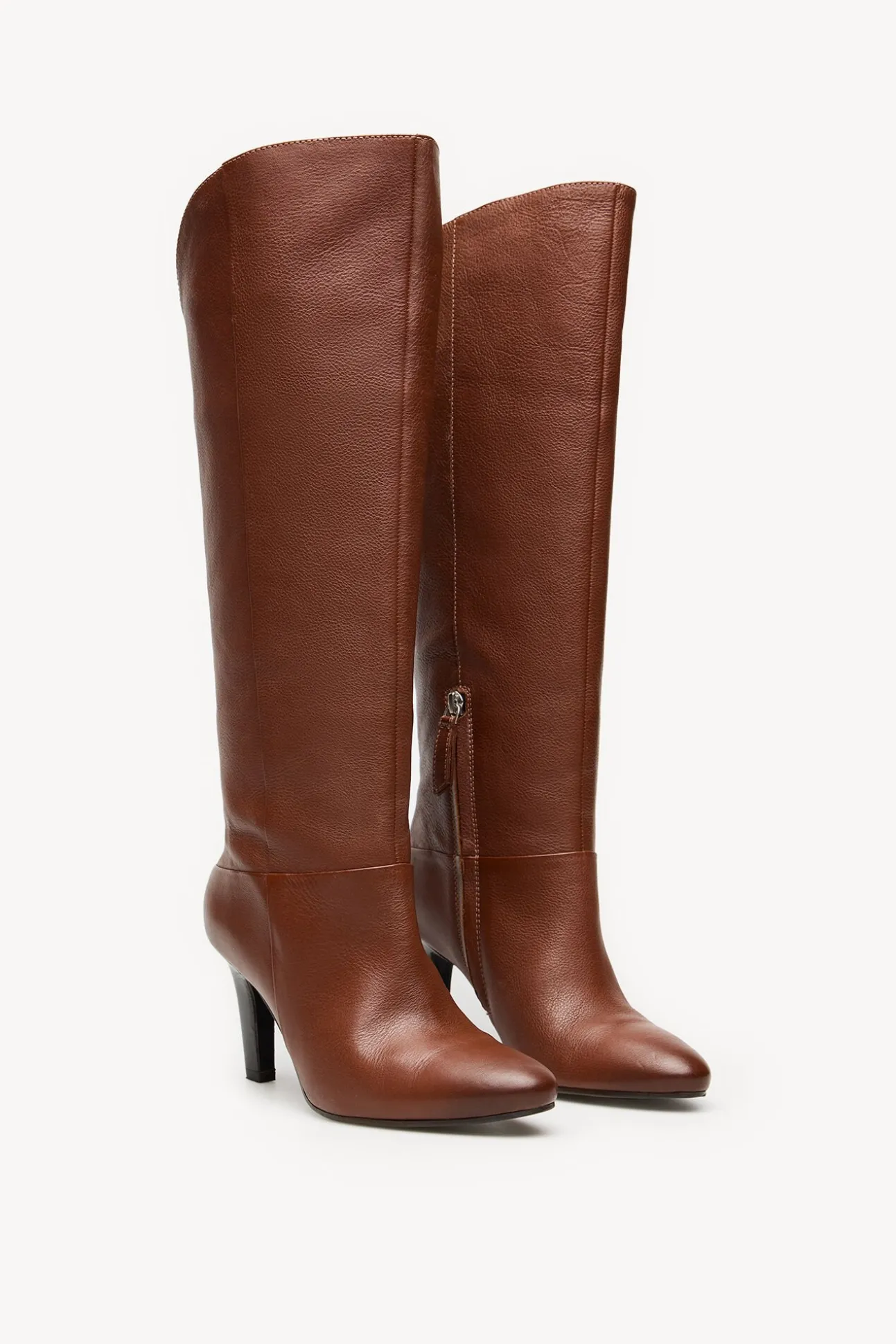 Lidia. Botas piel caña alta
