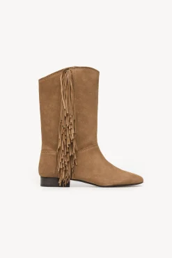 Lola. Botas serraje flecos