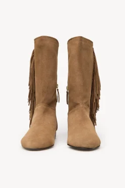 Lola. Botas serraje flecos