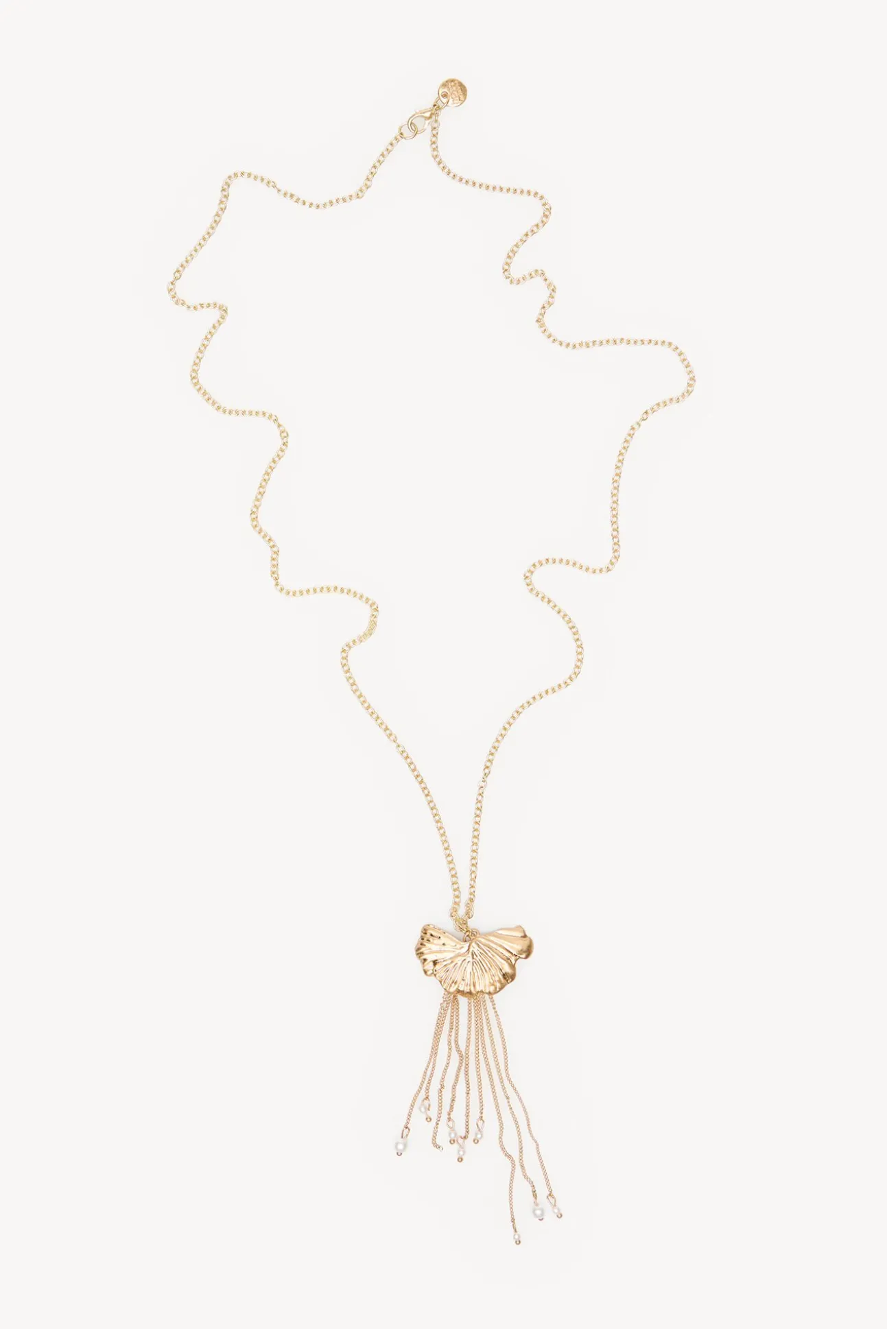 Luz. Collar largo hoja