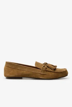 Mocasín borlas serraje