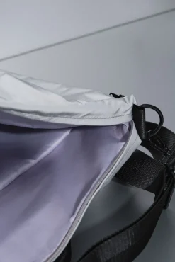 Mochila multiposición nylon efecto metalizado