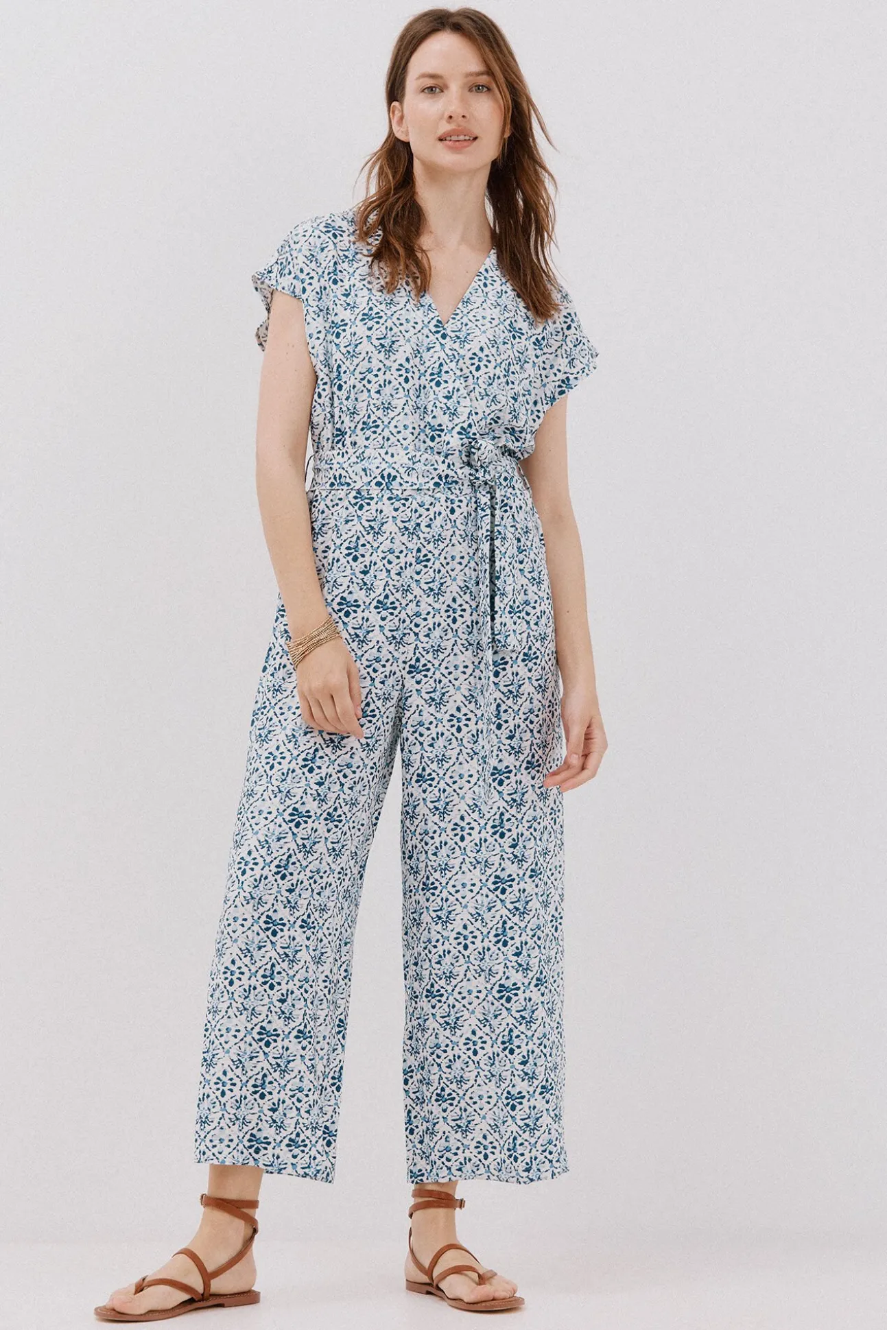 Mono cruzado estampado