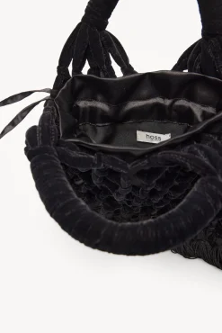 Naroa. Bolso de crochet de terciopelo