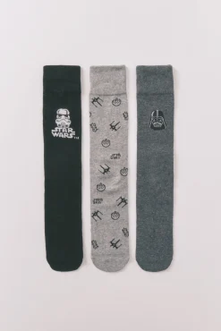 Pack 3 calcetines largos algodón Star Wars