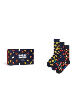 Pack de 3 calcetines con comida