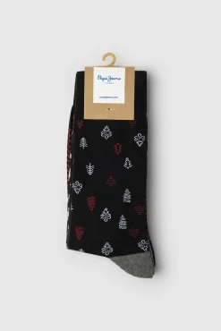 Pack de 3 calcetines rayas Navidad