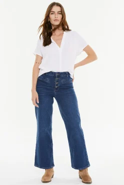 Pantalón ancho con bolsillos tipo vivo