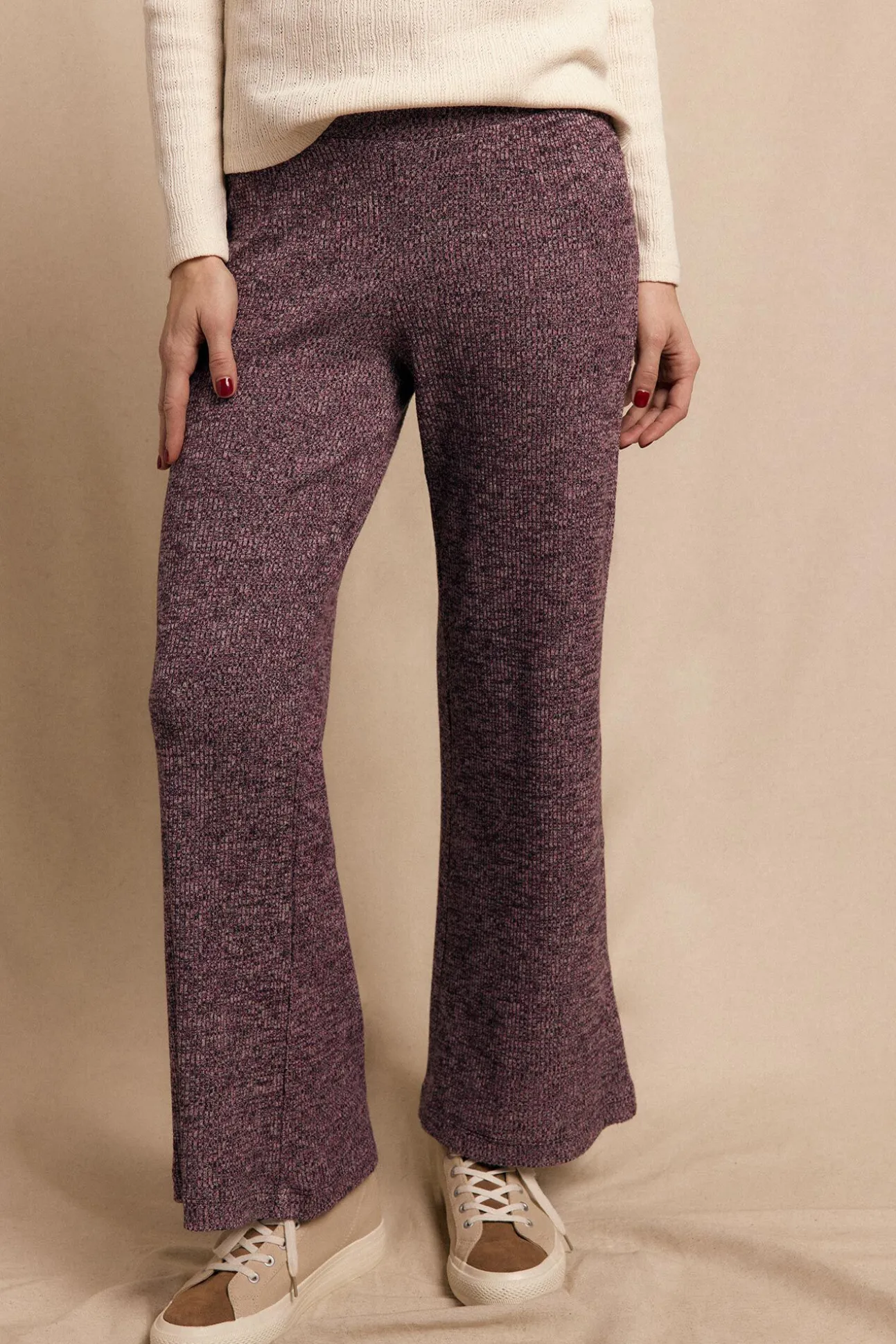 Pantalón ancho de punto