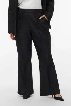Pantalón campana encaje talla grande