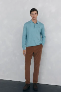 Pantalón chino pana ligera slim fit