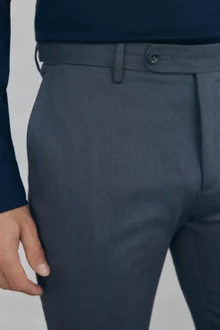 Pantalón chino print slim