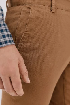 Pantalón chino print slim