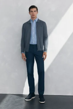 Pantalón chino print slim fit