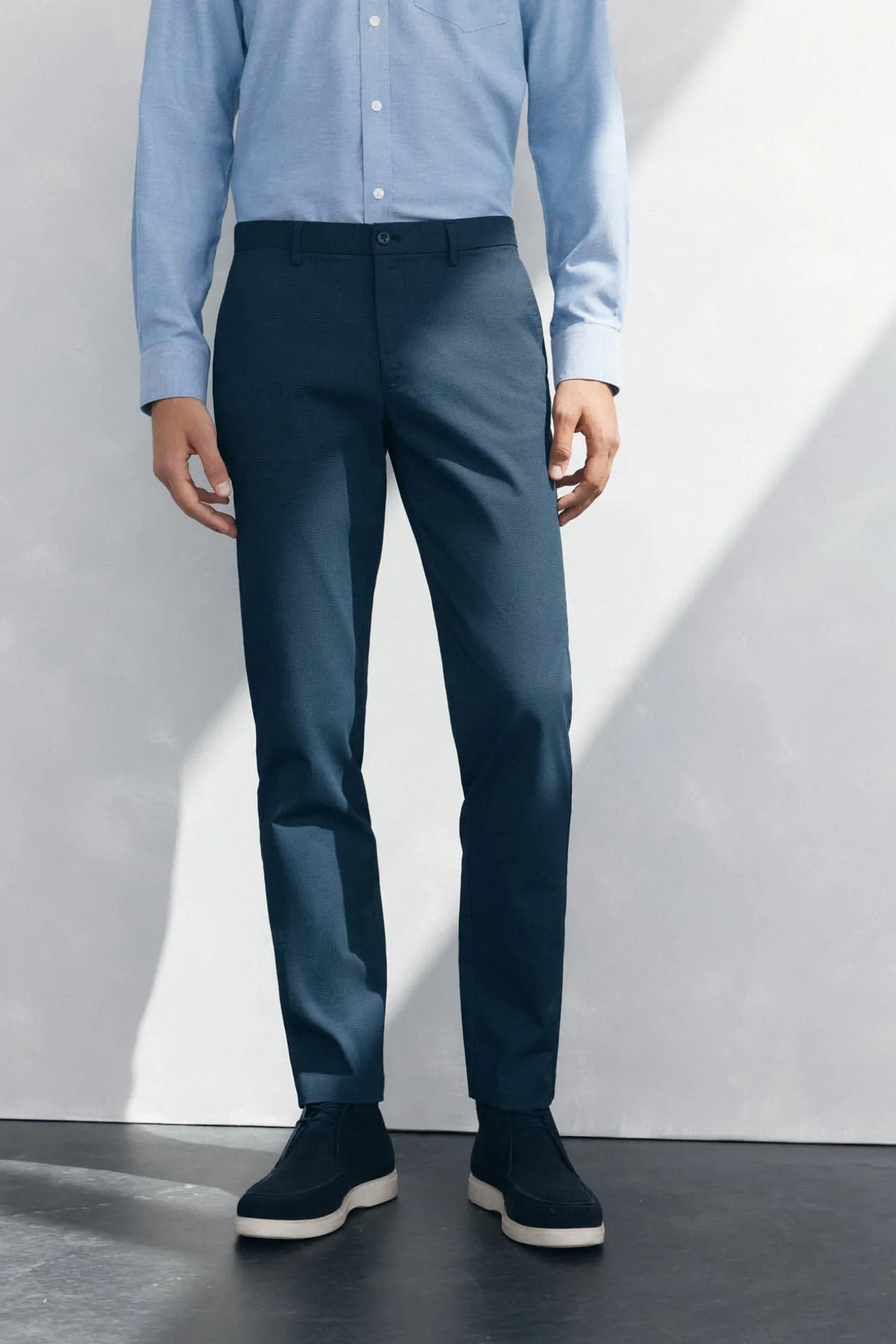 Pantalón chino print slim fit