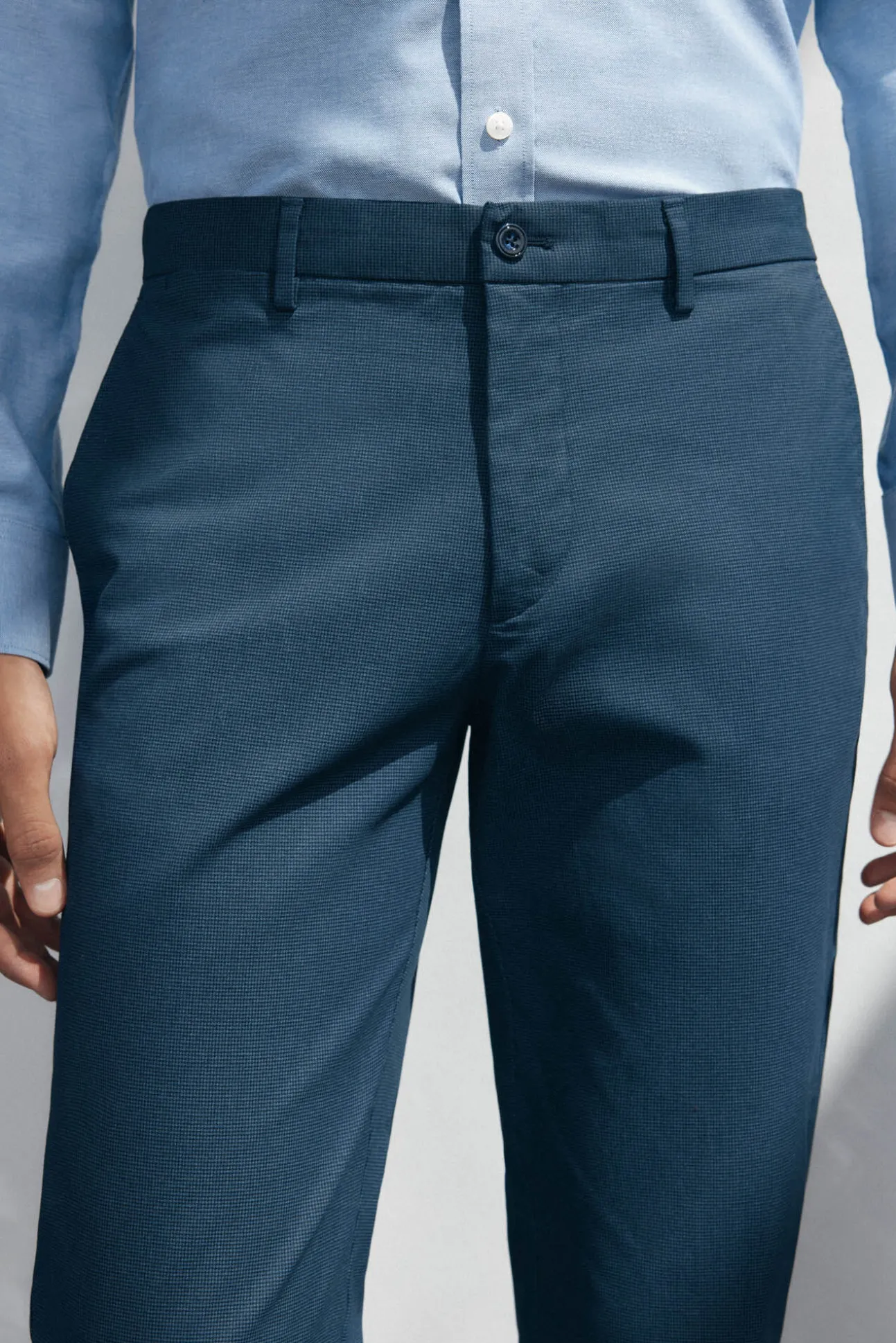 Pantalón chino print slim fit