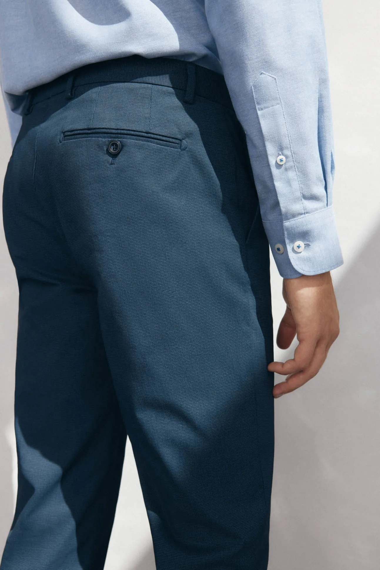 Pantalón chino print slim fit