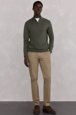 Pantalón chino print slim fit