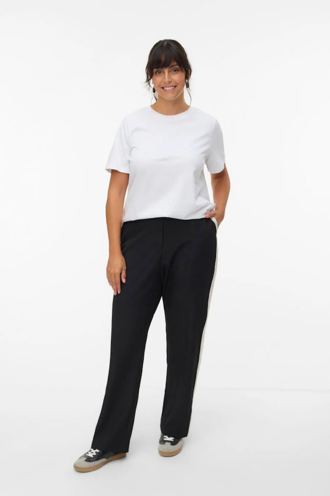 Pantalón cintura elástica talla grande