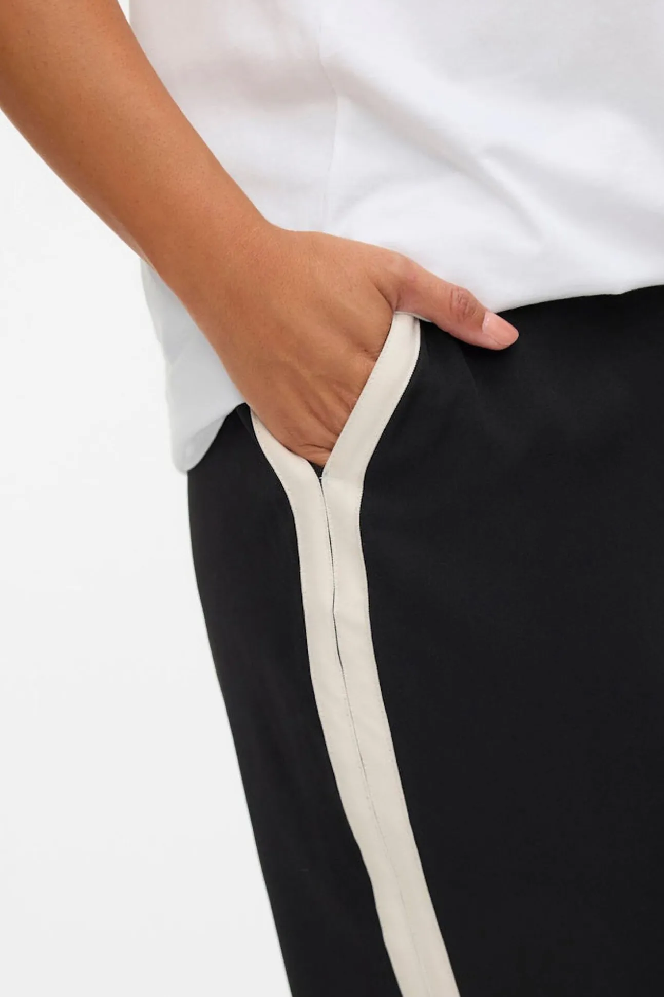 Pantalón cintura elástica talla grande