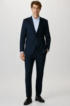 Pantalón de traje Slim Fit con lana
