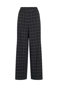 Pantalón de vestir de cuadros con viscosa