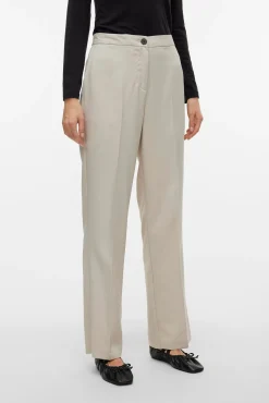 Pantalón de vestir de mujer corte recto