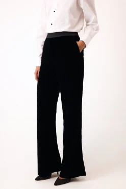 Pantalón flare combinado