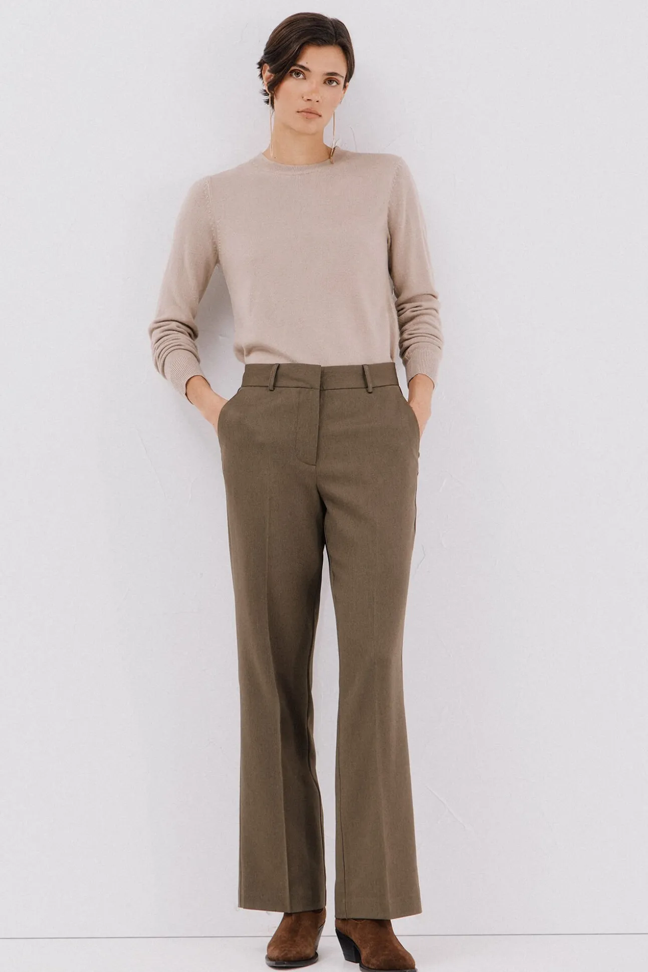 Pantalón flare vestir