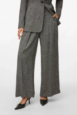 Pantalón largo efecto jaspeado