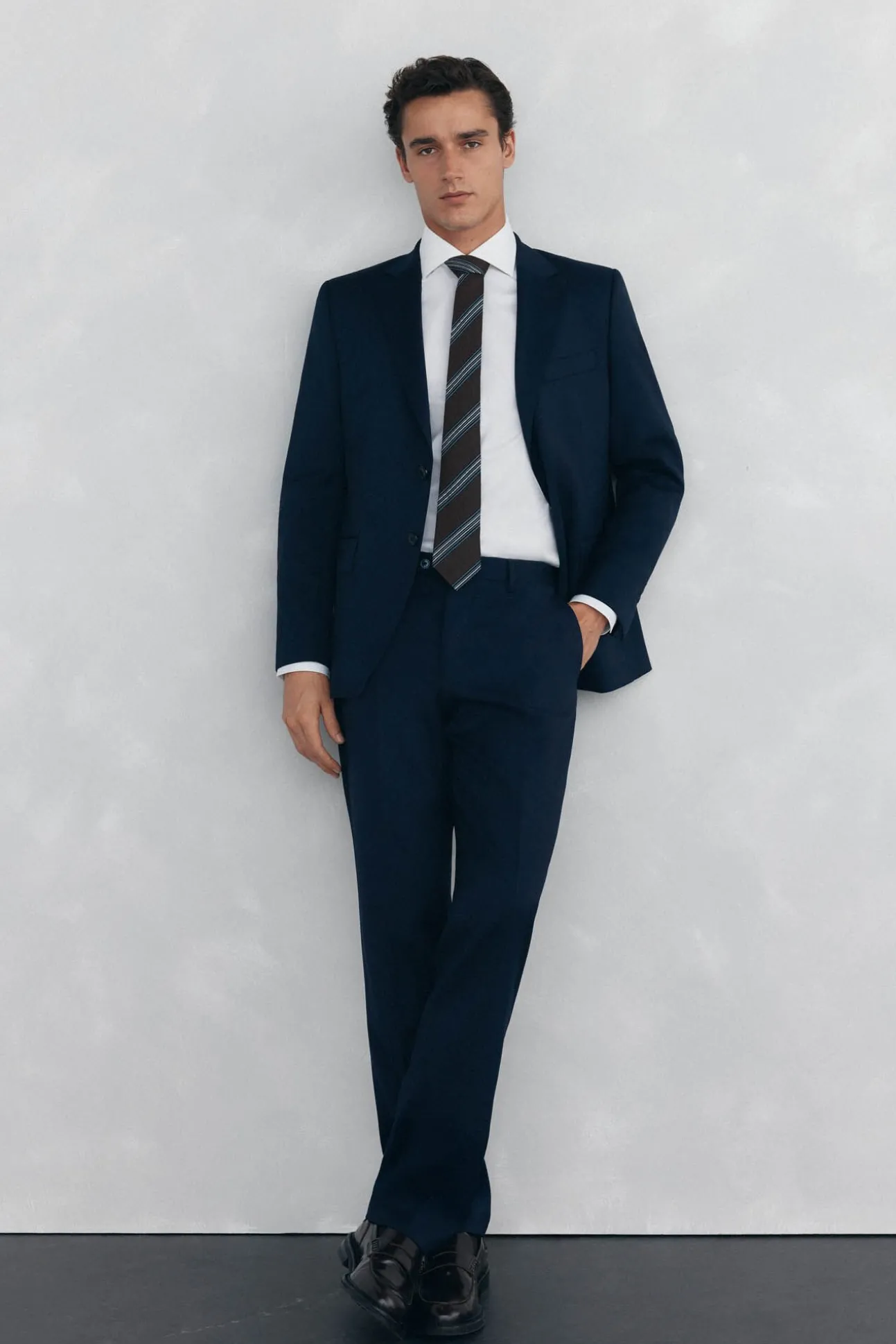 Pantalón liso tailored bi-stretch