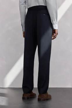 Pantalón pinzas lana