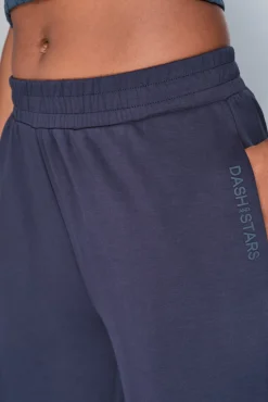 Pantalón recto ancho azul oscuro