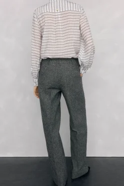 Pantalón recto cheviot