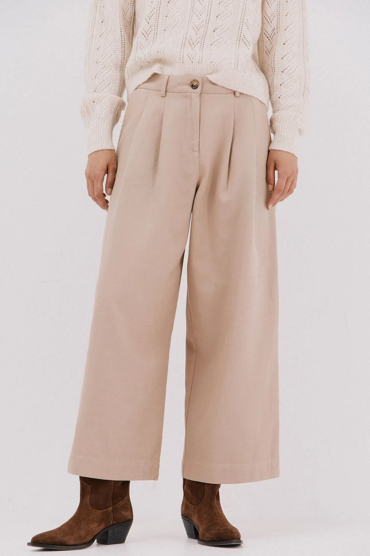 Pantalón sarga lavada