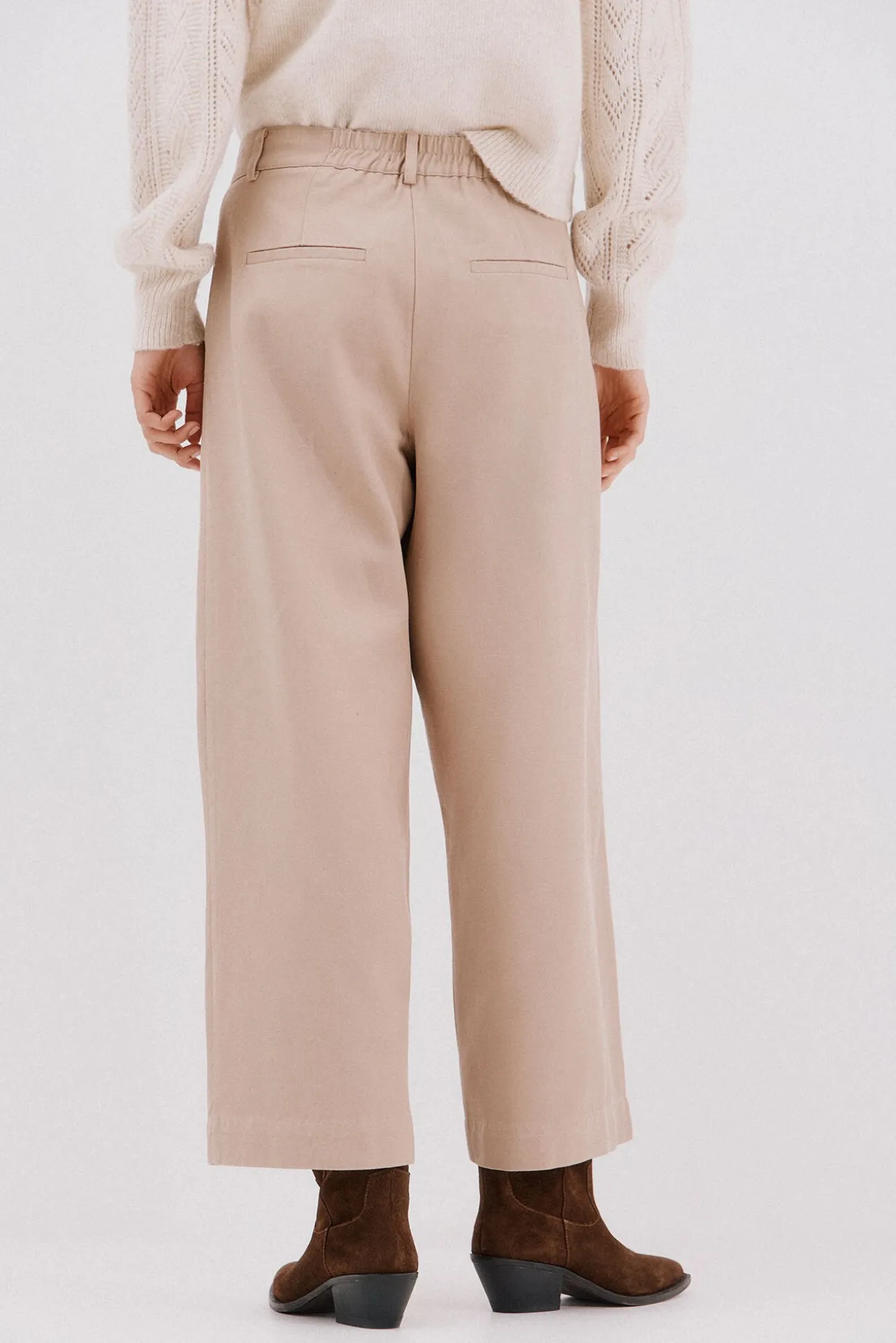 Pantalón sarga lavada