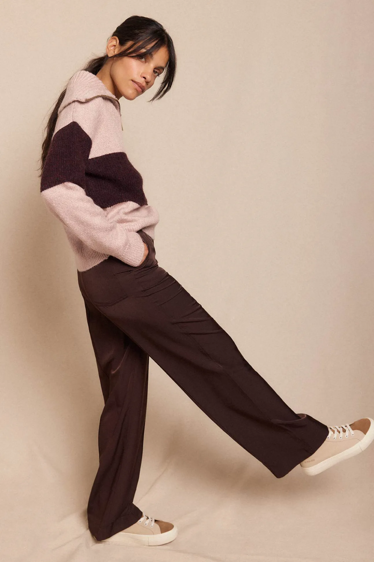 Pantalón satinado