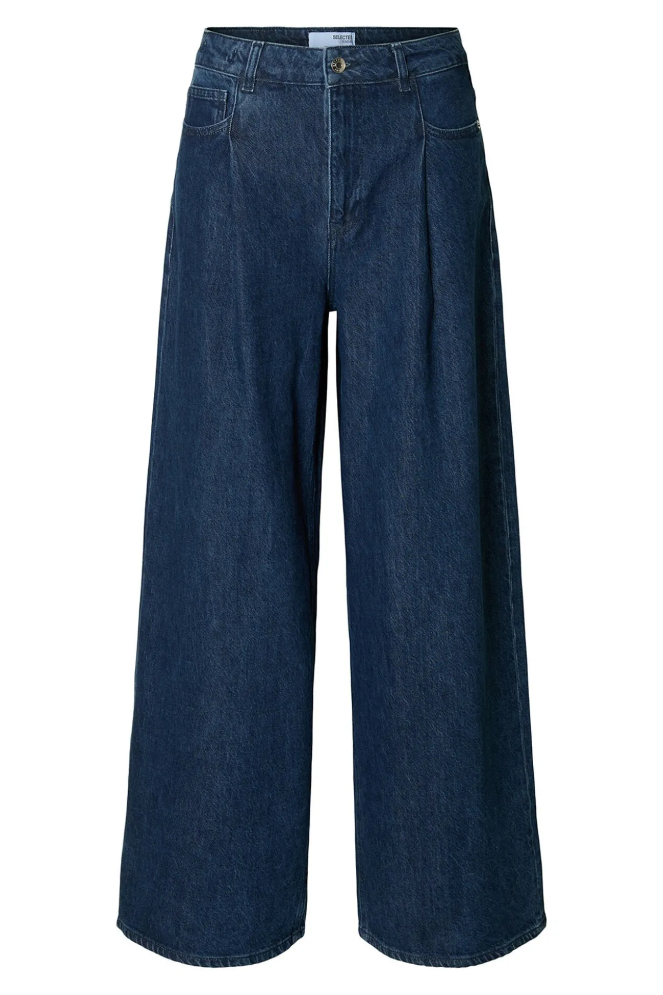 Pantalón vaquero pinzas algodón orgánico.