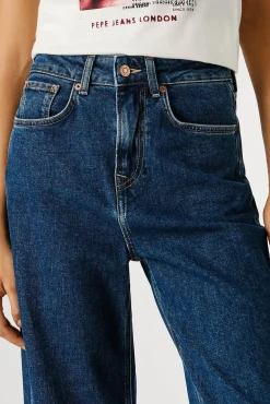 Pantalón vaquero recto tiro ultra alto