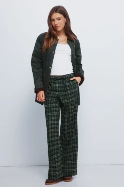 Pantalones jogger cuadros