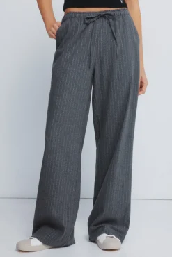 Pantalones jogger rayas lurex