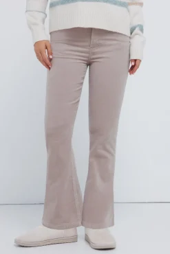 Pantalones pana kick flare