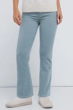 Pantalones pana kick flare