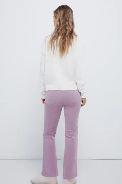 Pantalones pana kick flare